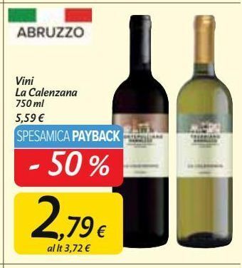 Carrefour Market Vini la calenzana offerta