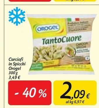 Carciofi in spicchi orogel