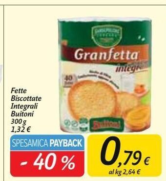 Carrefour Market Fette biscottate integrali buitoni offerta