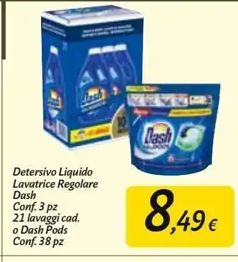 Carrefour Market Detersivo liquido lavatrice regolare dash offerta