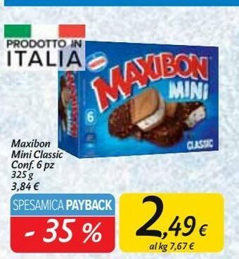 Carrefour Market Maxibon mini classic offerta