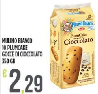 Euroesse Mulino Bianco 10 Plumcake Gocce di Cioccolato 350 gr offerta
