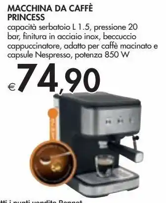 Bennet Macchina da caffé princess offerta