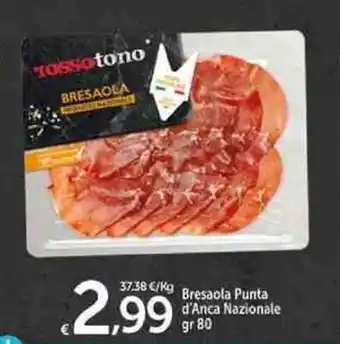 Carrefour Market Bresaola Punta d'Anca Nazionale 80gr offerta