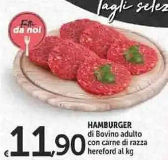 Carrefour Market Hamburger di Bovino Adulto con Carne di Razza Hereford offerta