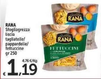 Carrefour Market Rana Fettuccine 250gr offerta