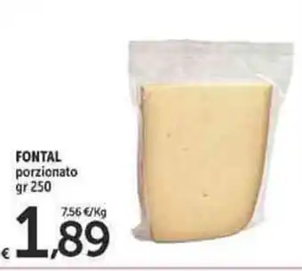 Carrefour Market Fontal Porzionato 250gr offerta