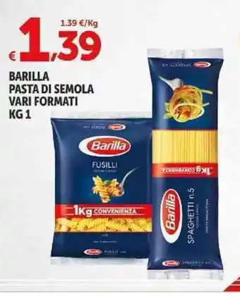 Carrefour Market Barilla Pasta di Semola vari Formati 1kg offerta