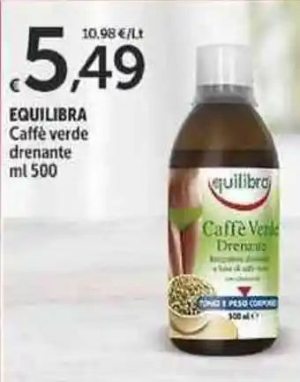 Carrefour Market Equilibra Caffè Verde Drenante 500ml offerta