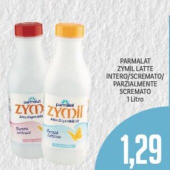 Supermercati Piccolo Parmalat Zymil Latte Intero/Scremato/Parzialmente Scremato 1 Litro offerta