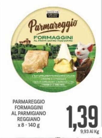 Supermercati Piccolo Parmareggio Formaggini Al Parmigiano Reggiano x 8 - 140 g offerta