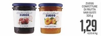 Supermercati Piccolo Zuegg Confetture di Frutta vari gusti 320 g offerta
