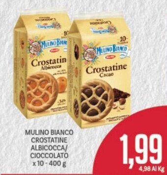 Supermercati Piccolo Mulino Bianco Crostatine Albicocca/Cioccolato x 10 - 400 g offerta