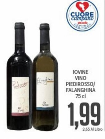 Supermercati Piccolo Iovine Vino Piedirosso/Falanghina 75 cl offerta