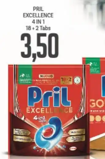 Supermercati Piccolo Pril Excellence 4 in 1 18 + 2 Tabs offerta