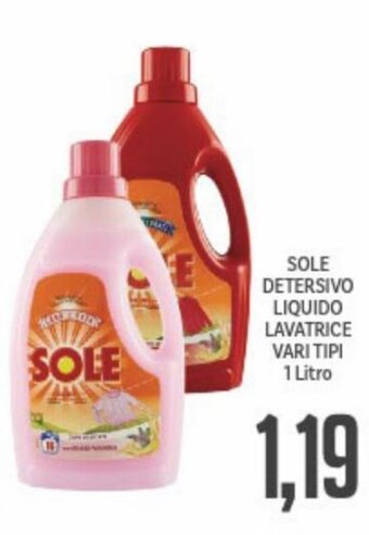 Supermercati Piccolo Sole Detersivo Liquido Lavatrice vari tipi 1 Litro offerta