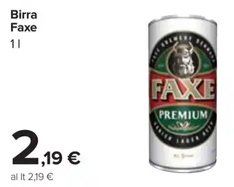 Carrefour Faxe Birra 1 l offerta