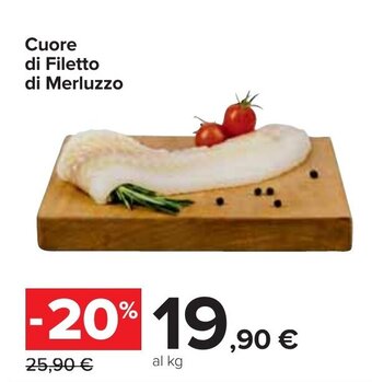 Carrefour Cuore di Filetto di Merluzzo offerta