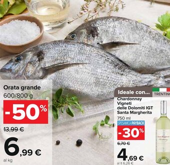 Carrefour Orata grande 600/800 g offerta