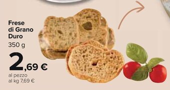 Carrefour Frese di Grano Duro 350 g offerta