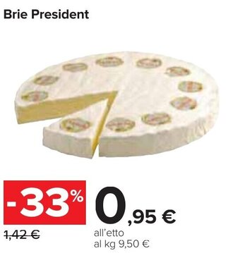Carrefour Brie President offerta