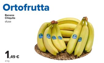 Carrefour Banane Chiquita offerta