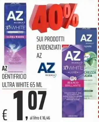 Coop AZ Dentifricio Ultra White 65 ml offerta