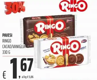 Coop Pavesi Ringo Cacao/Vaniglia 330 g offerta