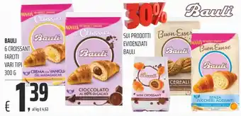 Coop Bauli 6 Croissant Farciti Vari tipi 300 g offerta