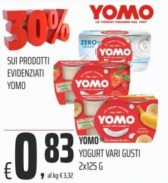 Coop Yomo Yogurt vari gusti 2x125 g offerta