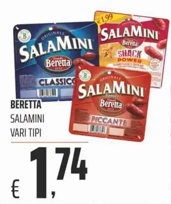 Coop Beretta Salamini vari tipi offerta
