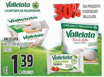 Coop Vallelata Ricotta Fresca 250 g offerta