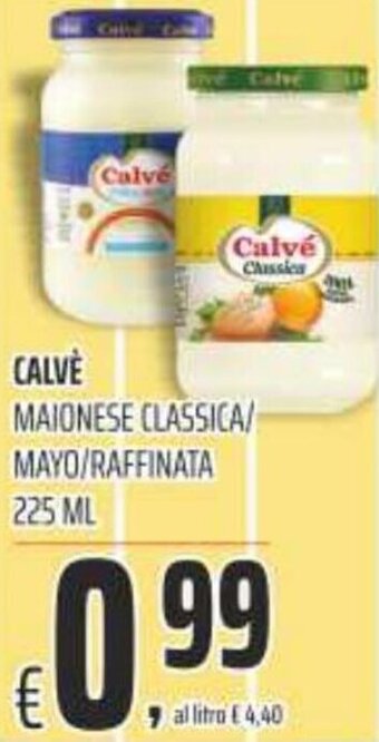 Coop Calvè Maionese Classica/Mayo/Raffinata 225 ml offerta