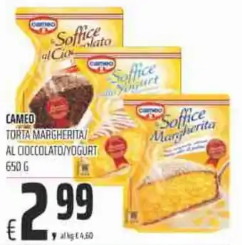 Coop Cameo Torta Margherita/ al Cioccolato/Yogurt 650 g offerta