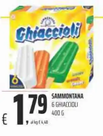 Coop Sammontana 6 Ghiaccioli 400 g offerta