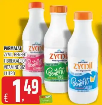 Coop Parmalat Zymil Benefit Fibre/Calcio/Vitamine B12 1 Litro offerta