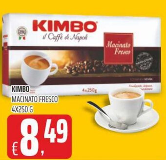 Coop Kimbo Macinato Fresco 4x250 g offerta