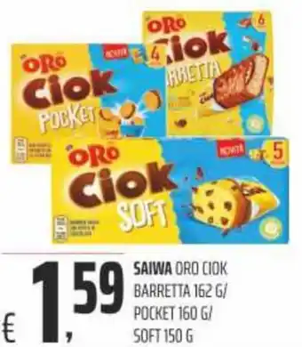 Coop Saiwa Oro Ciok Baretta 162 g/Pocket 160 g/Soft 150 g offerta