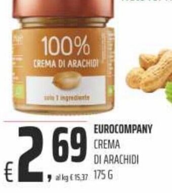 Coop Eurocompany Crema di Arachidi 175 g offerta