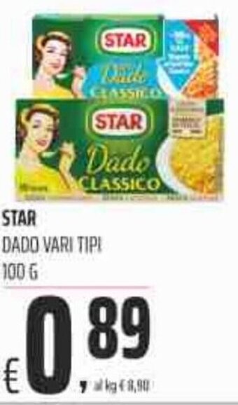 Coop Star Dado vari tipi 100 g offerta