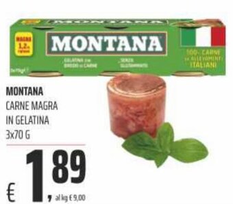 Coop Montana Carne Magra in Gelatina 3x70 g offerta