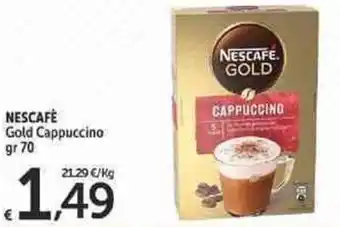 Carrefour Market Nescafè Gold Cappuccino 70gr offerta
