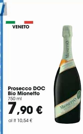 Prosecco doc bio mionetto