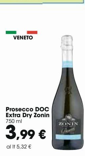 Prosecco doc extra dry zonin