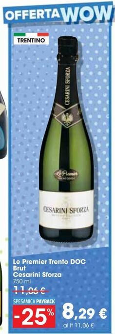 Le premier trento doc brut cesarini sforza