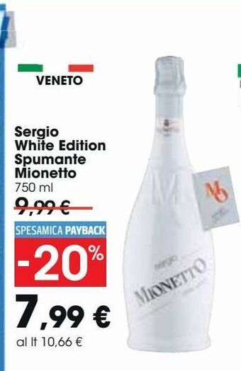 Sergio white edition spumante mionetto