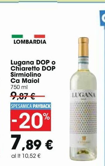 Carrefour Iper Lugana dop o chiaretto dop sirmiolino ca maiol offerta
