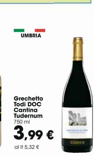 Grechetto todi doc cantina tudernum