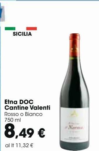 Carrefour Iper Etna doc cantine valenti offerta