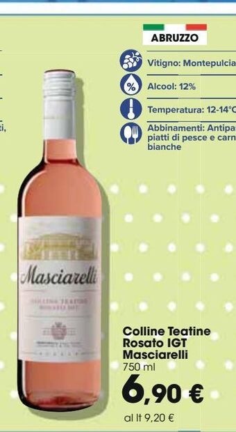Carrefour Iper Colline teatine rosato igt masciarelli offerta
